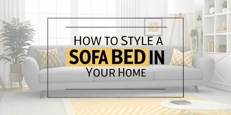 How to Style a Sofa Bed in Your Home for Functionality and Flair