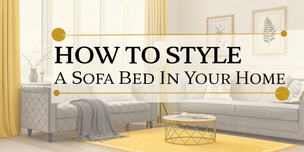 How to Style a Sofa Bed in Your Home for Functionality and Flair